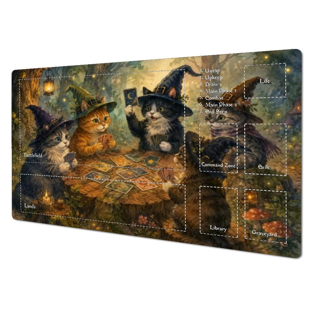 위치 캣츠 플레이 카드 매직 포레스트 대형 TCG 플레 - Door Mat Blank 리뷰 및 가격