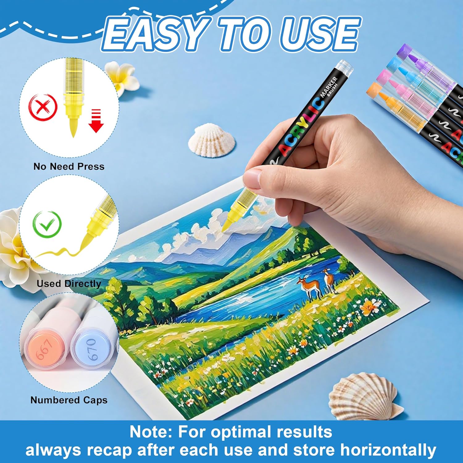 12-120색 아크릴 페인트 마커 브러시 팁, 전문가급 - Copic Marker Classic 리뷰 및 가격