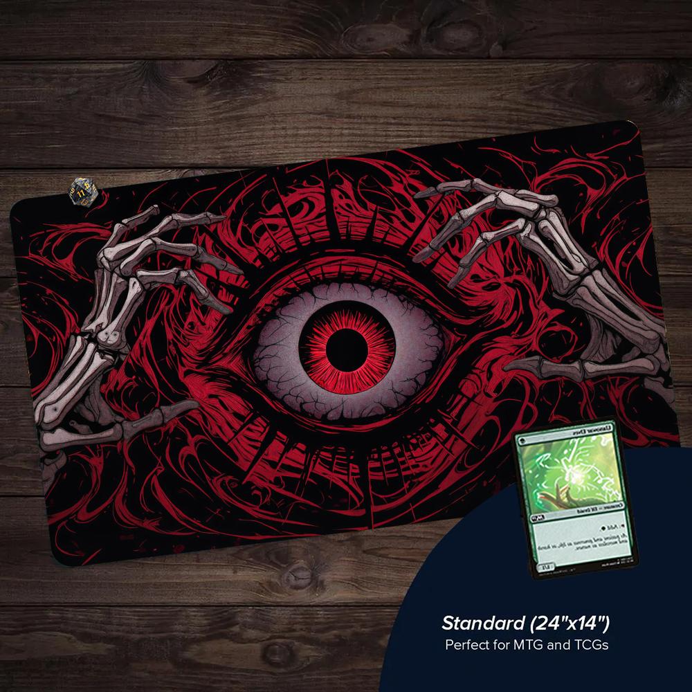 무서운 레드 아이 TCG 플레이매트, 스티치 마감된 미 - Door Mat Blank 리뷰 및 가격